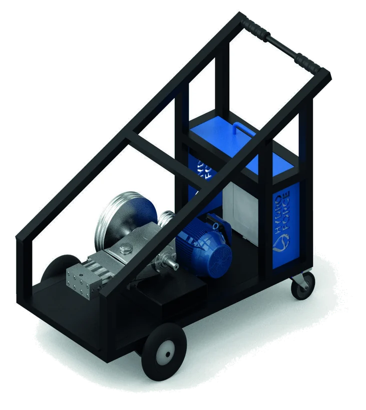 Hidrolavadora industrial HYDRO FORCE Modelo 01 de 12.000 PSI en venta
